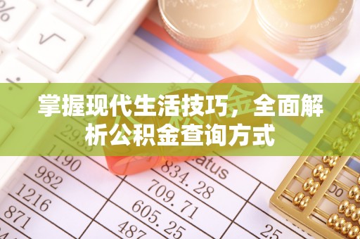 禅城掌握现代生活技巧，全面解析公积金查询方式