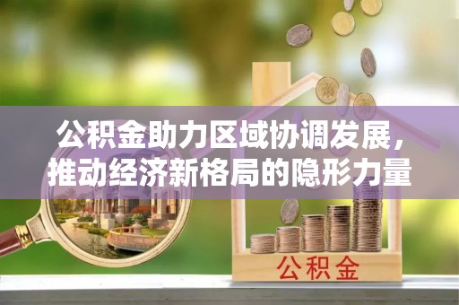 禅城公积金助力区域协调发展，推动经济新格局的隐形力量