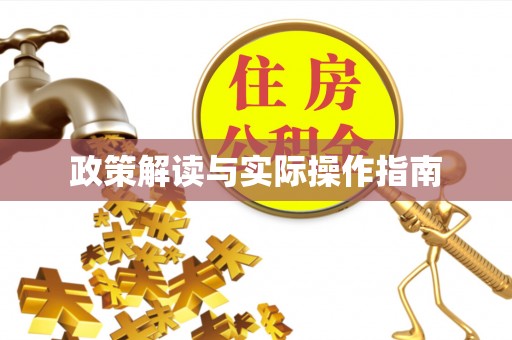 禅城政策解读与实际操作指南