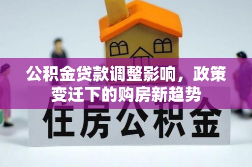 禅城公积金贷款调整影响，政策变迁下的购房新趋势