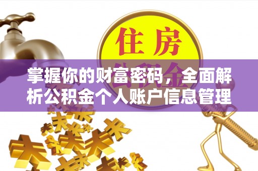 禅城掌握你的财富密码，全面解析公积金个人账户信息管理与优化