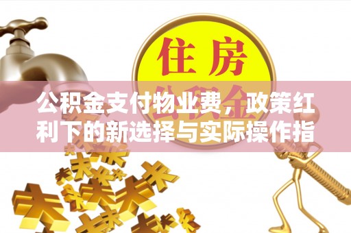 禅城公积金支付物业费，政策红利下的新选择与实际操作指南