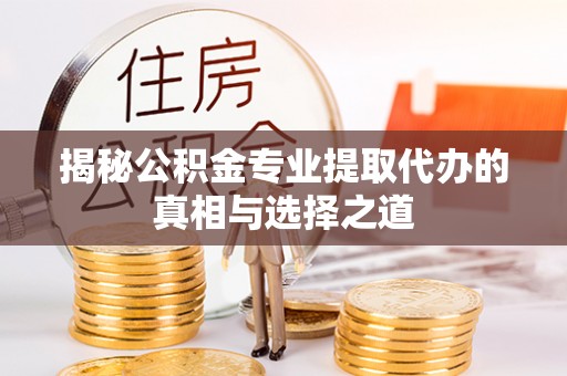 禅城揭秘公积金专业提取代办的真相与选择之道