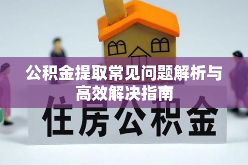 禅城公积金提取常见问题解析与高效解决指南
