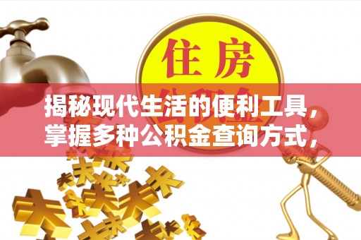 禅城揭秘现代生活的便利工具，掌握多种公积金查询方式，让财富管理更轻松