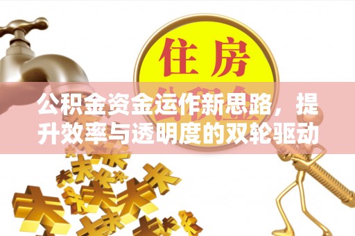 禅城公积金资金运作新思路，提升效率与透明度的双轮驱动