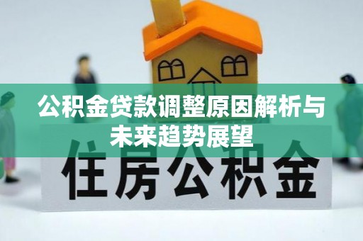 禅城公积金贷款调整原因解析与未来趋势展望