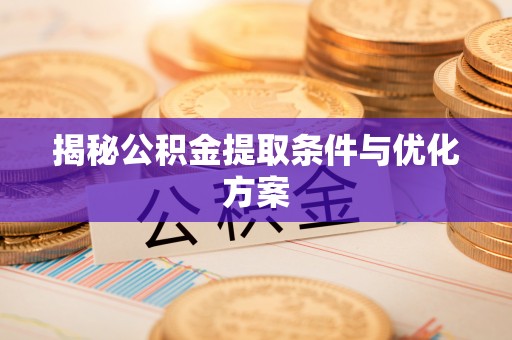 禅城揭秘公积金提取条件与优化方案