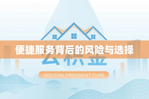 禅城便捷服务背后的风险与选择
